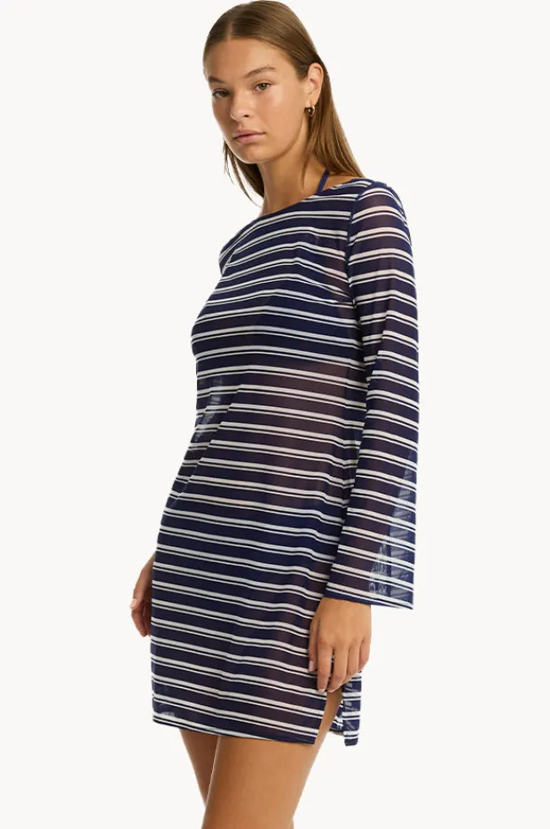 Women Sea Level Biarritz Mesh Short Dress