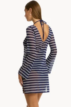 Women Sea Level Biarritz Mesh Short Dress