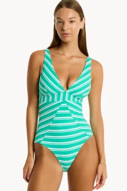 Women Sea Level Biarritz Panel Line One Piece