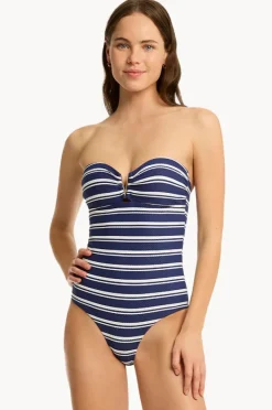Women Sea Level Biarritz V Bar Bandeau One Piece