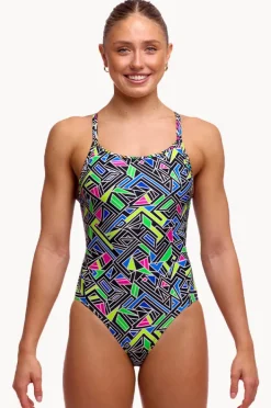Women Funkita Bits Of Peace Diamond Back One Piece