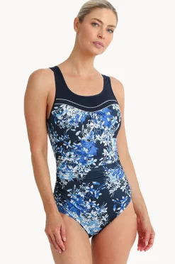 Women Poolproof Blissful Ruched Scoop Neck One Piece