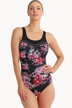 Women Poolproof Blissful Ruched Scoop Neck One Piece