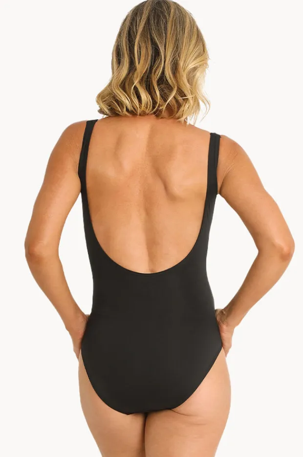 Women Jantzen Bloom Gathered Surplice One Piece
