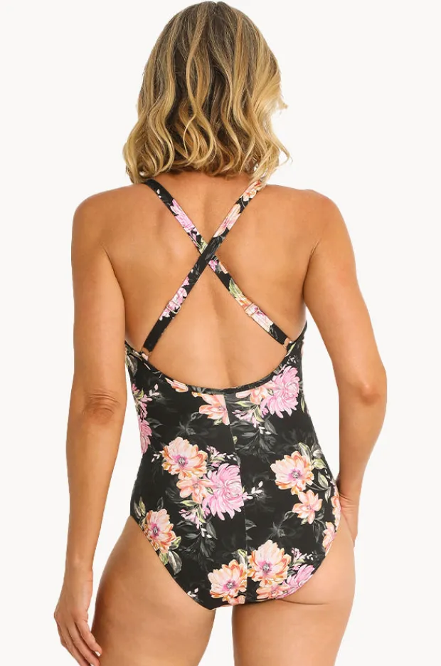 Women Jantzen Bloom High Neck One Piece