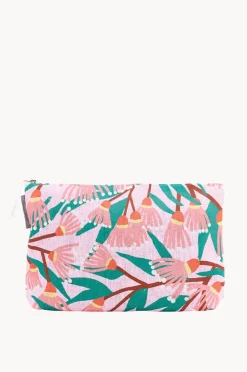 Women Annabel Trends Blossom Branches Large Linen Cosmetic Bag