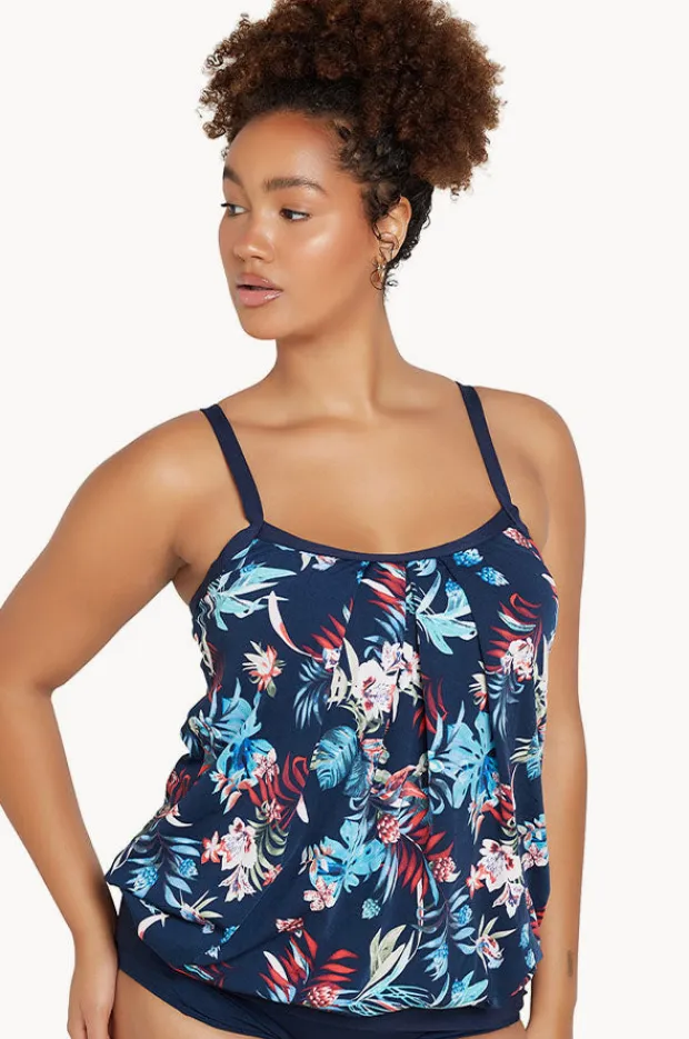 Women Genevieve Botanica Blouson Tankini Separate