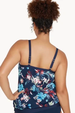 Women Genevieve Botanica Blouson Tankini Separate
