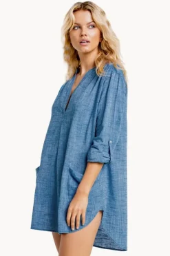 Women Seafolly Boyfriend Beach Shirt