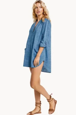 Women Seafolly Boyfriend Beach Shirt