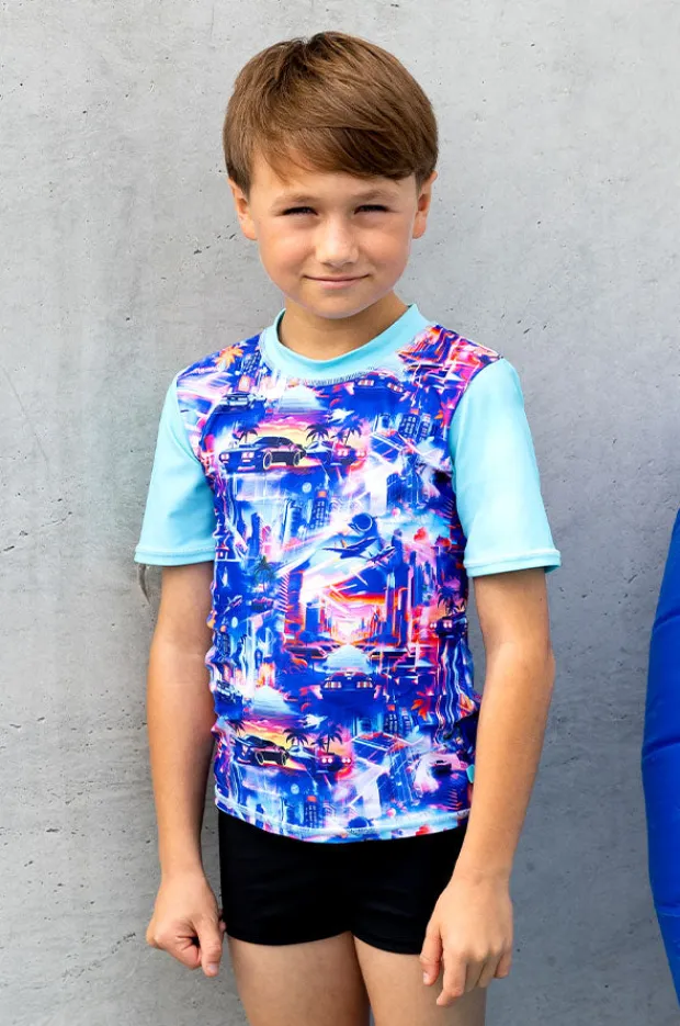 BOY Salty Ink Boys Arcade Short Sleeve Suntop Set