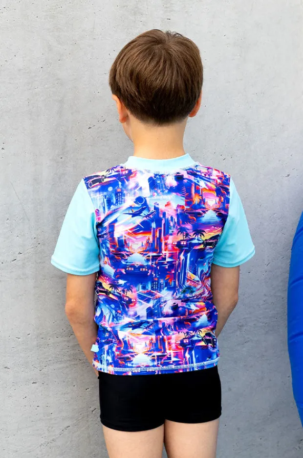 BOY Salty Ink Boys Arcade Short Sleeve Suntop Set