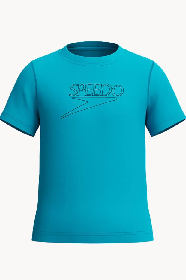 BOY Speedo Boys Classic Logo Short Sleeve Suntop