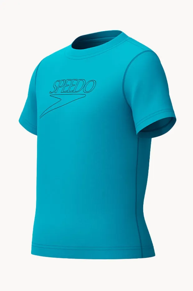 BOY Speedo Boys Classic Logo Short Sleeve Suntop