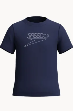 BOY Speedo Boys Classic Logo Short Sleeve Suntop