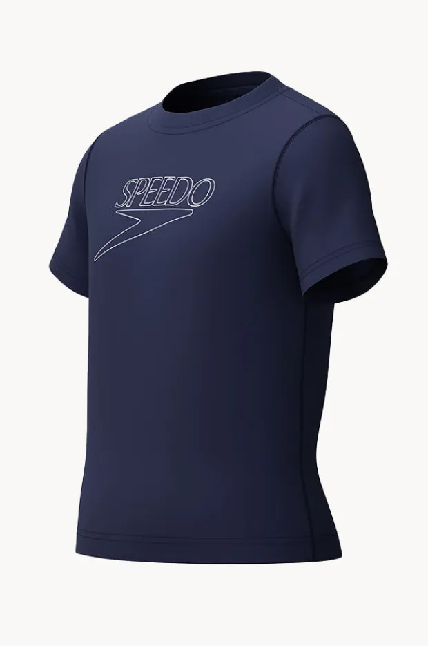 BOY Speedo Boys Classic Logo Short Sleeve Suntop