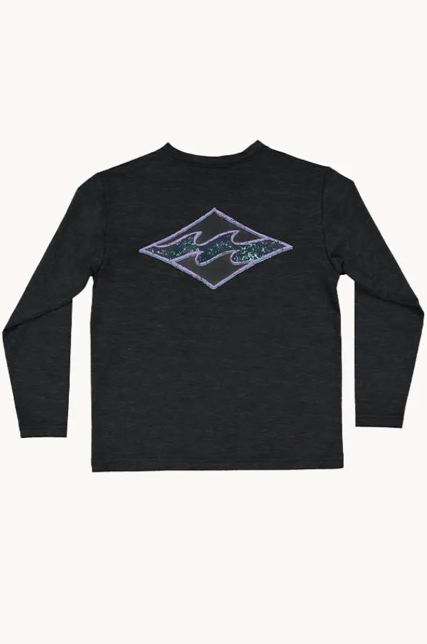 BOY Billabong Boys Diamond Shoreline Long Sleeve Suntop