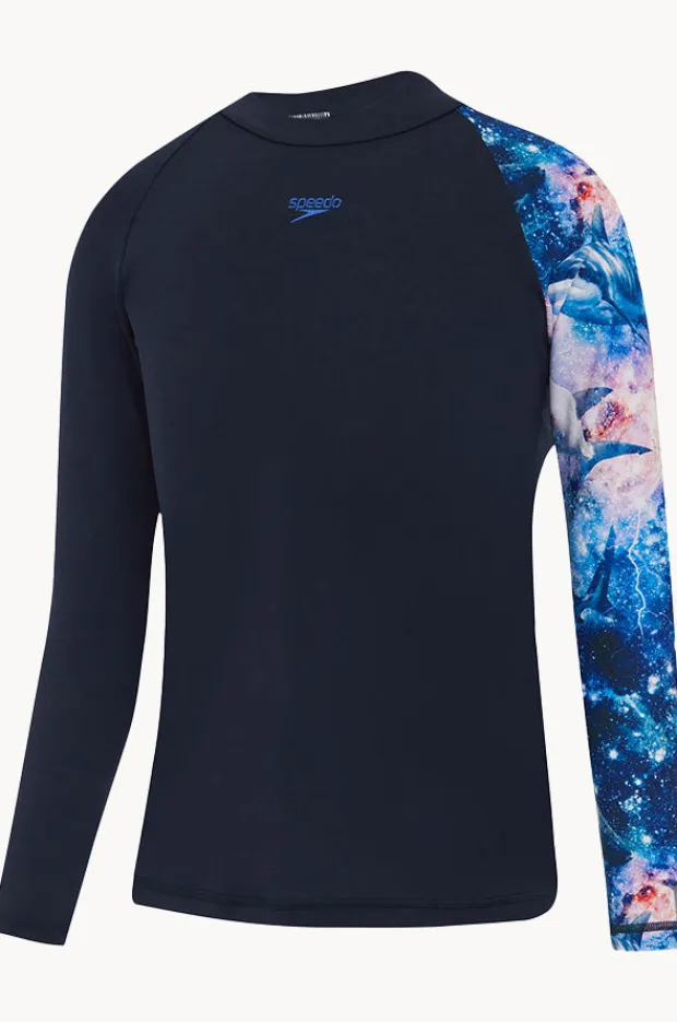 BOY Speedo Boys Digi Long Sleeve Suntop