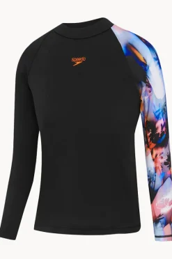 BOY Speedo Boys Digi Long Sleeve Suntop