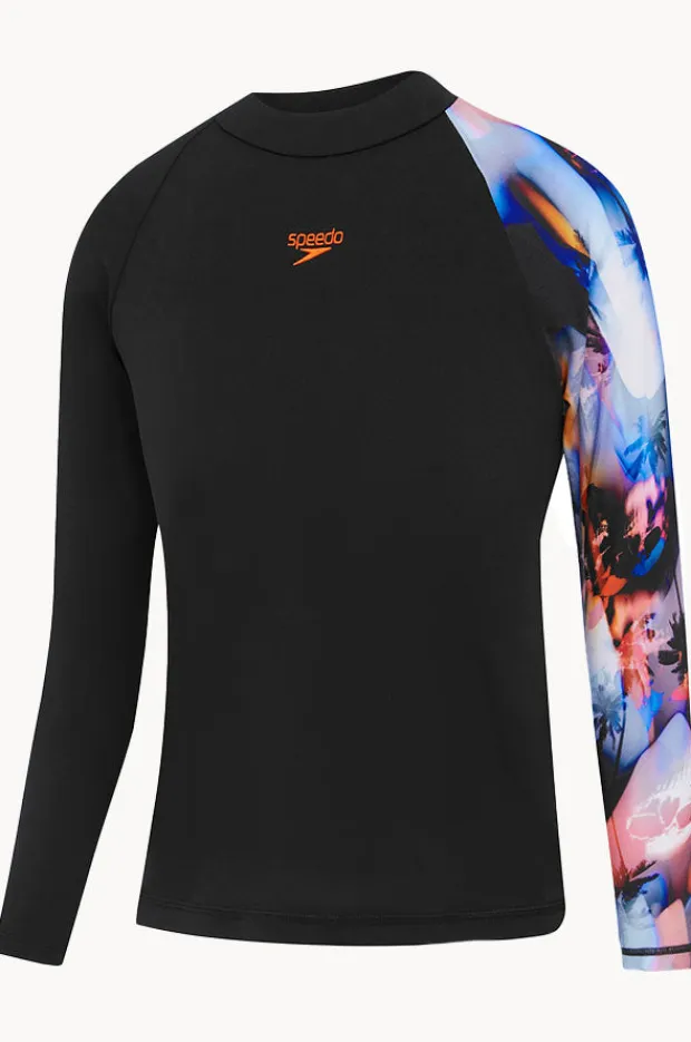 BOY Speedo Boys Digi Long Sleeve Suntop
