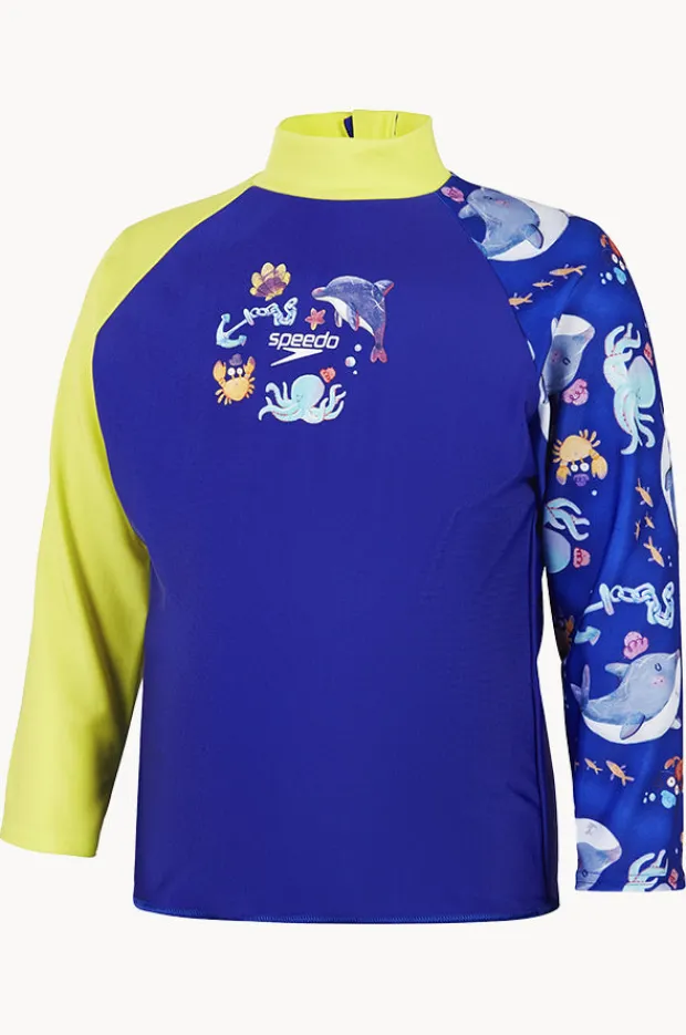 BOY Speedo Boys Digital Long Sleeve Suntop