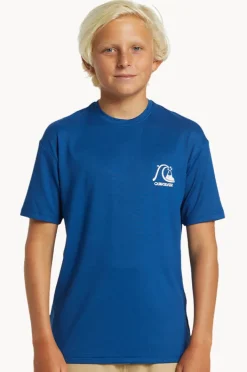 BOY Quiksilver Boys DNA Bubble Logo Short Sleeve Suntop