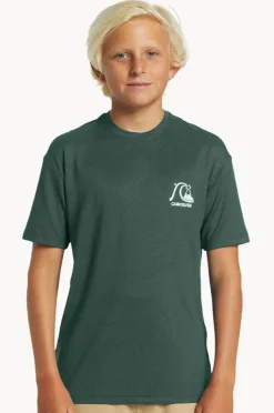 BOY Quiksilver Boys DNA Bubble Logo Short Sleeve Suntop