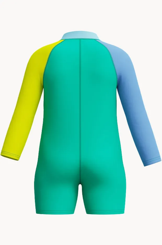 BOY Speedo Boys Long Sleeve Zip Sunsuit