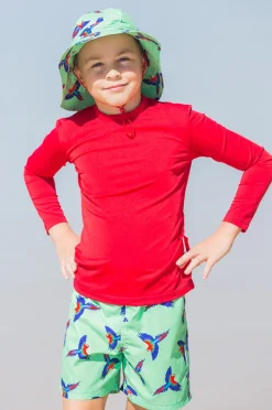 BOY Babes In The Shade Boys Macaw Boardshort