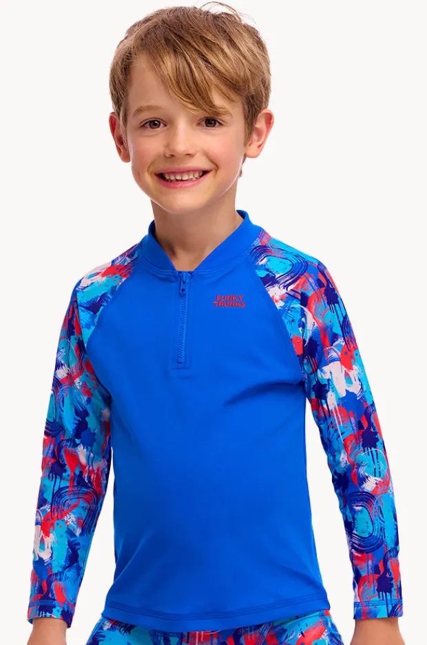 BOY Funky Trunks Boys Messy Messy Messy Zippy Suntop