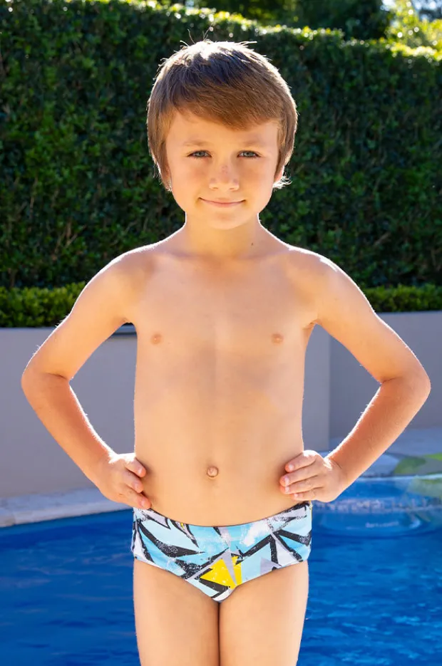 BOY Salty Ink Boys Beach Racer Brief