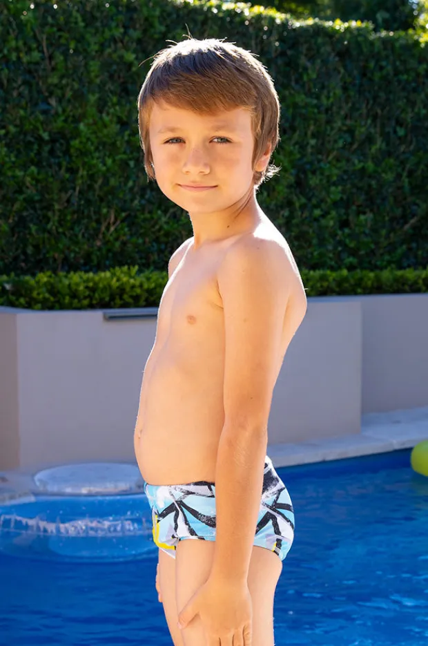 BOY Salty Ink Boys Beach Racer Brief