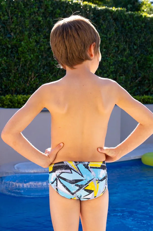 BOY Salty Ink Boys Beach Racer Brief