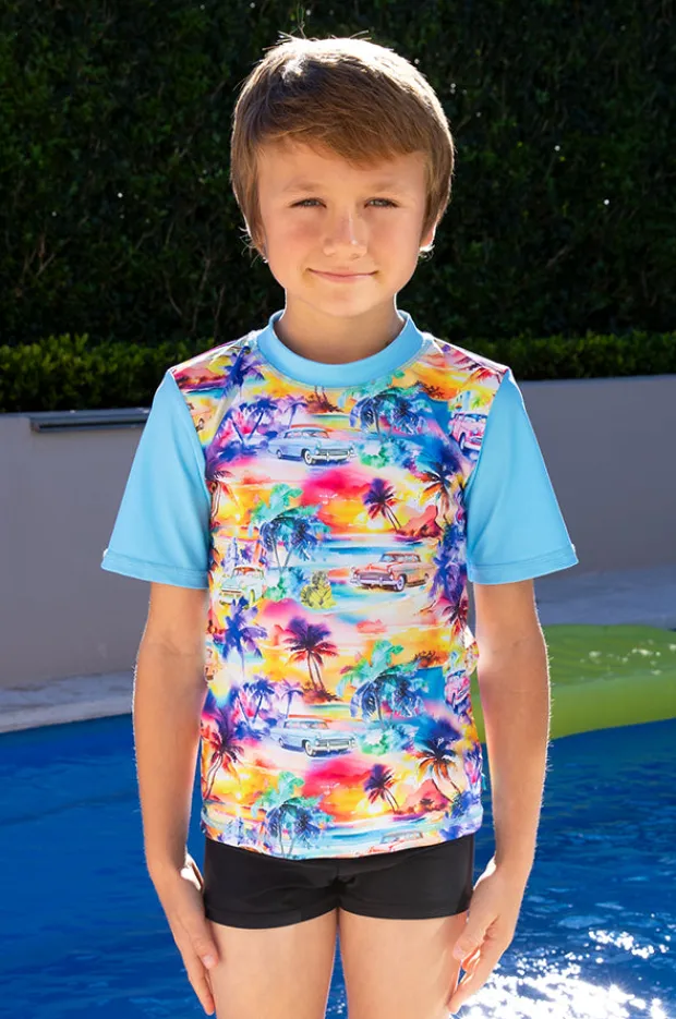 BOY Salty Ink Boys Miami Beach Suntop Set