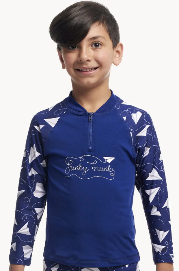 BOY Funky Trunks Boys Paper Plain Suntop