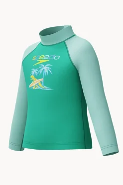 BOY Speedo Boys Print Long Sleeve Suntop