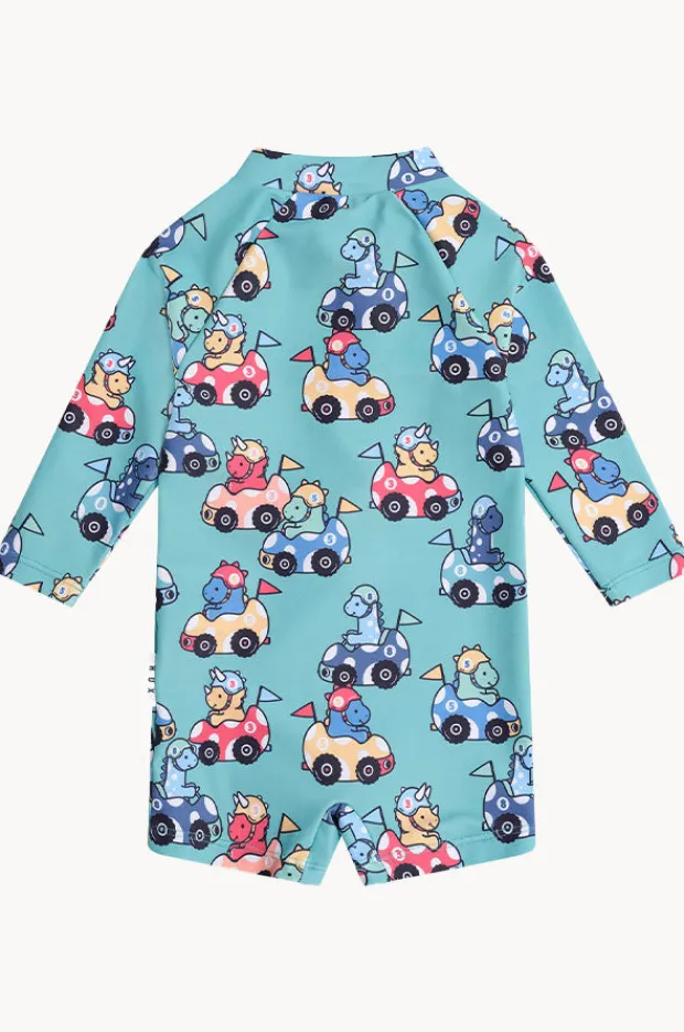 BOY Huxbaby Boys Racer Dino Sunsuit