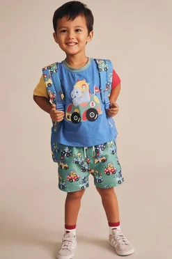 BOY Huxbaby Boys Racer Dino Swim Short