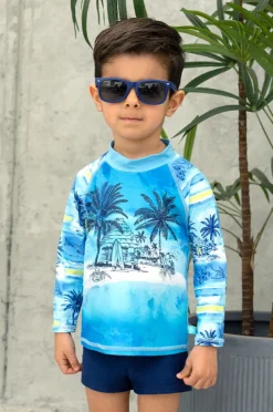 BOY Salty Ink Boys Shipwrecked Long Sleeve Suntop Set