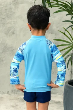 BOY Salty Ink Boys Shipwrecked Long Sleeve Suntop Set