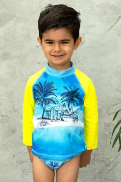 BOY Salty Ink Boys Shipwrecked Long Sleeve Suntop