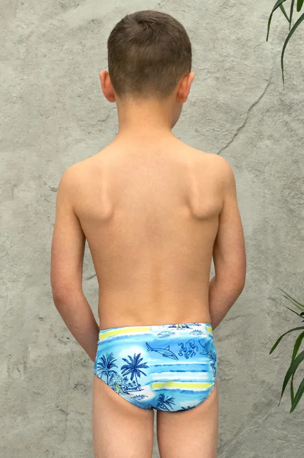 BOY Salty Ink Boys Shipwrecked Racer Brief