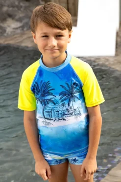BOY Salty Ink Boys Shipwrecked Short Sleeve Suntop