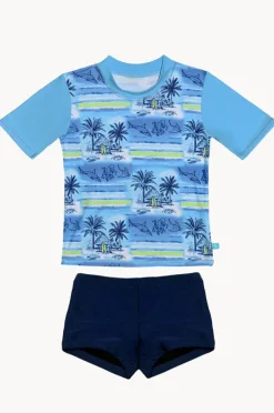 BOY Salty Ink Boys Shipwrecked Short Sleeve Suntop Set