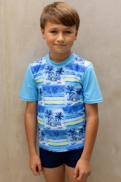 BOY Salty Ink Boys Shipwrecked Short Sleeve Suntop Set