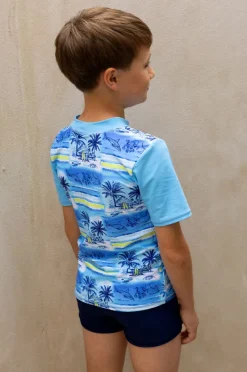 BOY Salty Ink Boys Shipwrecked Short Sleeve Suntop Set