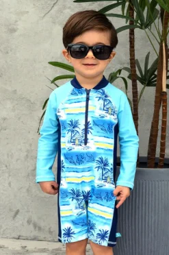 BOY Salty Ink Boys Shipwrecked Sunsuit