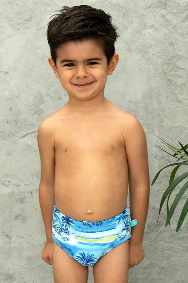 BOY Salty Ink Boys Shipwrecked Swim Nappy