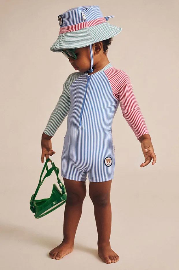 BOY Huxbaby Boys Spliced Stripe Sunsuit