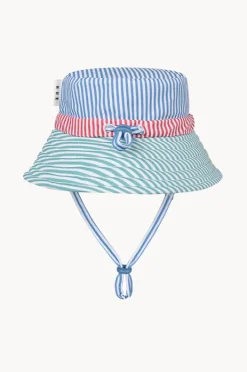 BOY Huxbaby Boys Spliced Stripe Swim Hat